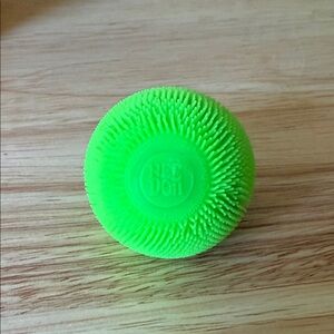 Nee Doh Mini Neon Green Fuzzball